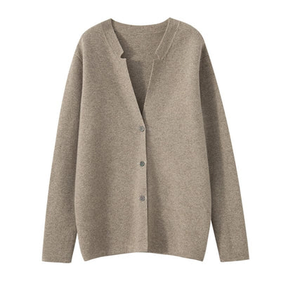 Ezra - Minimalistischer Strickcardigan mit Knopfleiste