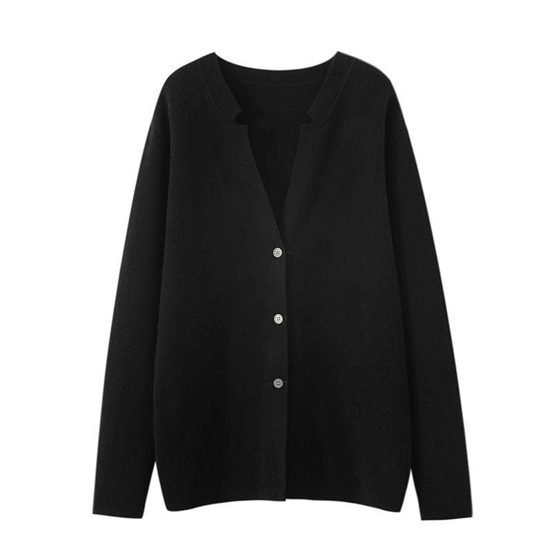 Ezra - Minimalistischer Strickcardigan mit Knopfleiste