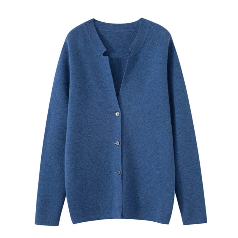 Ezra - Minimalistischer Strickcardigan mit Knopfleiste
