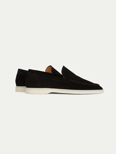 Alvin - Niedrige schwarze Wildleder-Loafer