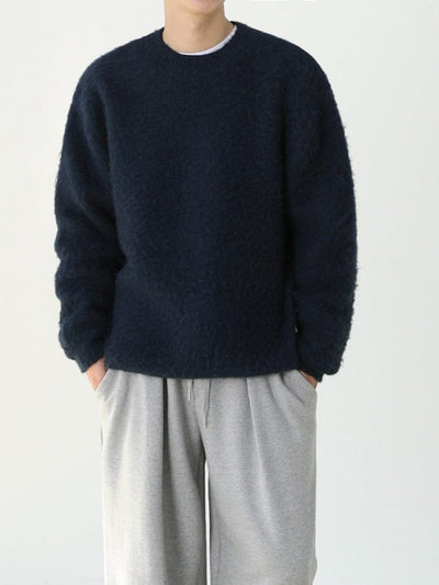 Winter Voll-Reißverschluss Strickpullover Herren
