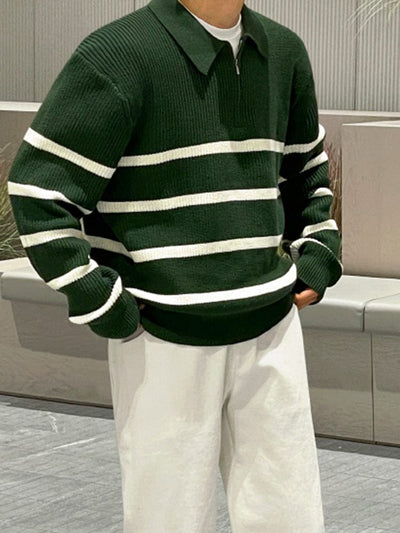 Zeitloser Klassischer Gestreifter Pullover Herren