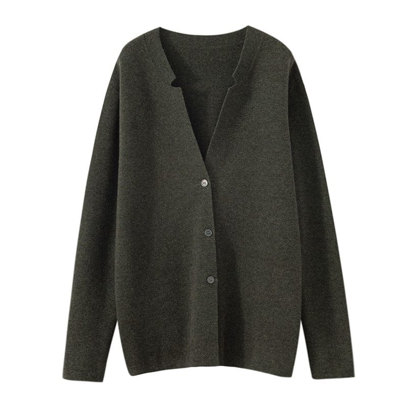 Ezra - Minimalistischer Strickcardigan mit Knopfleiste