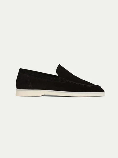 Alvin - Niedrige schwarze Wildleder-Loafer