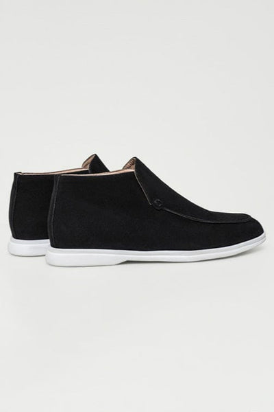 Hohe Wildleder-Loafer Schwarze