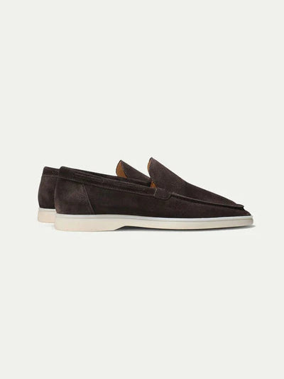 Alex - Klassischer Dunkelbraun Wildleder-Loafer