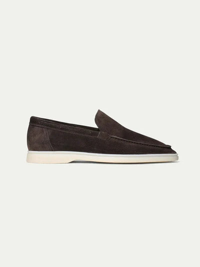 Alex - Klassischer Dunkelbraun Wildleder-Loafer