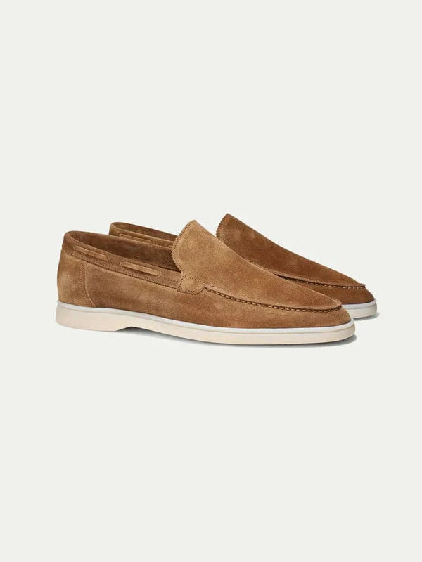 Adrian - Lässiger Braun Wildleder-Loafer