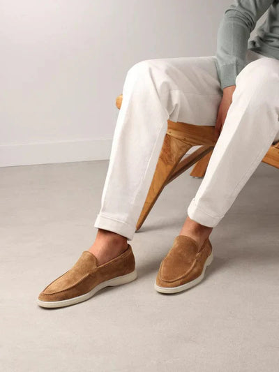 Adrian - Lässiger Braun Wildleder-Loafer