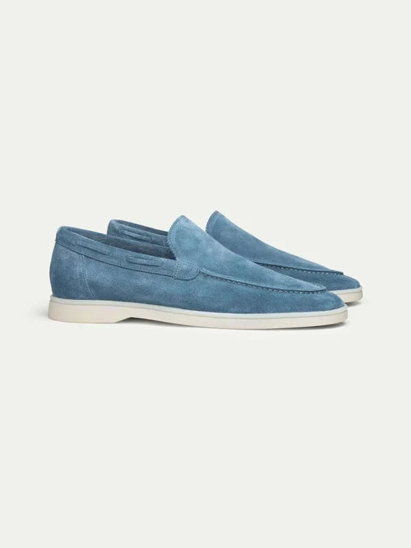 Patrick - Herren-Loafer aus hellblauem Wildleder