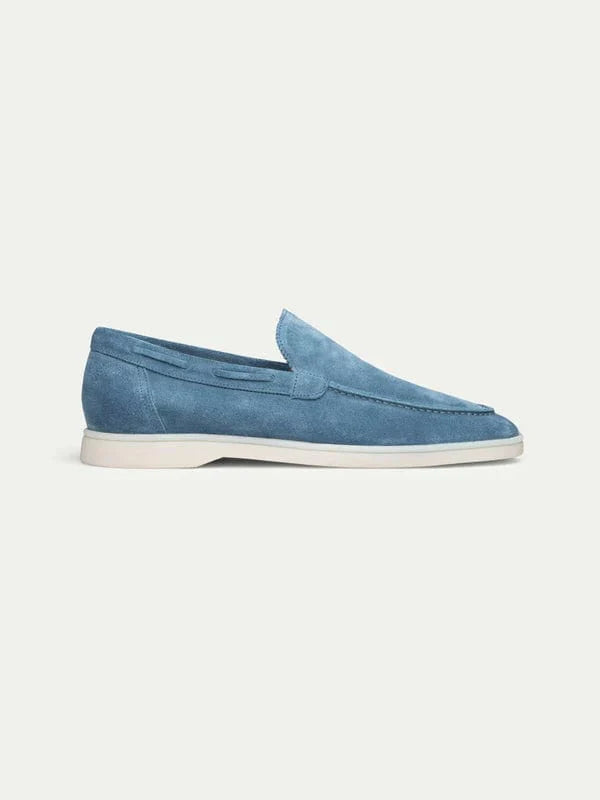 Patrick - Herren-Loafer aus hellblauem Wildleder