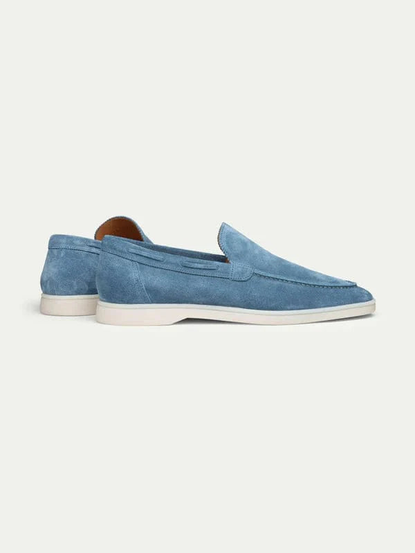 Patrick - Herren-Loafer aus hellblauem Wildleder