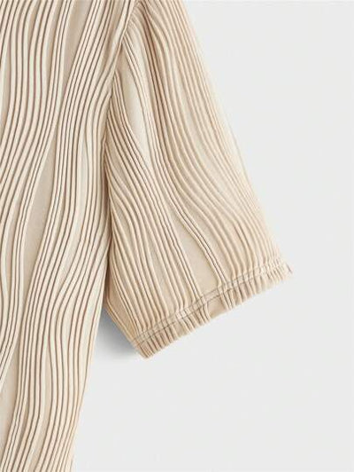 Sommer Atmungsaktives Texturiertes Shorts Set