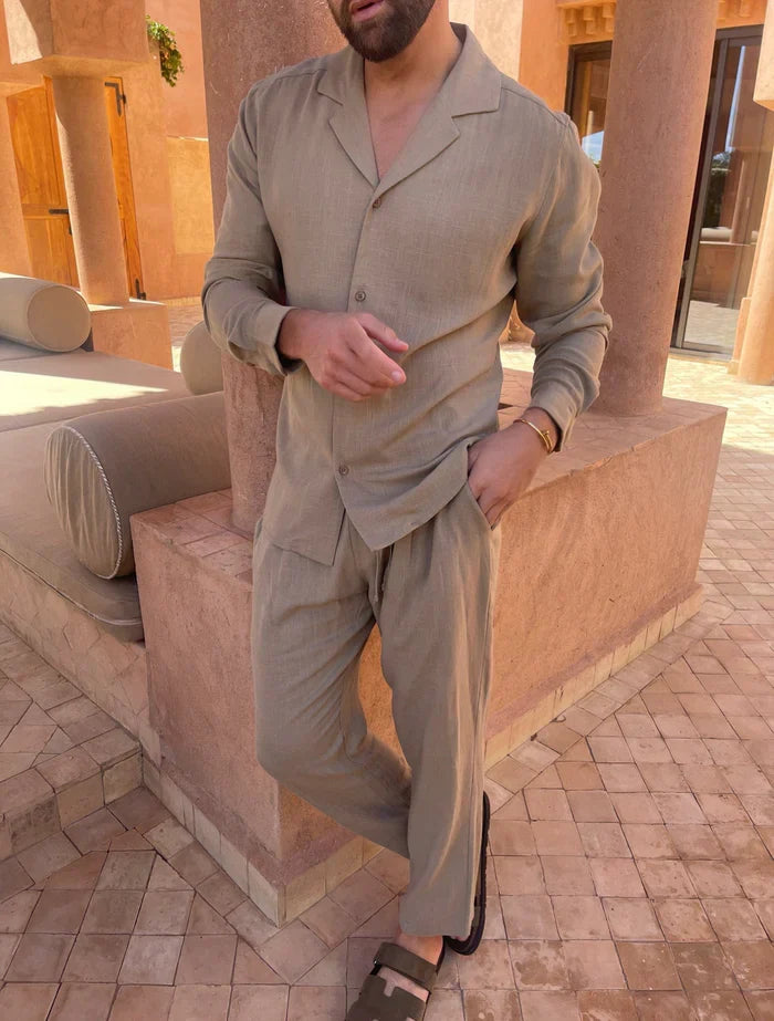 Herren Sommer Zweiteiliges Lounge Set