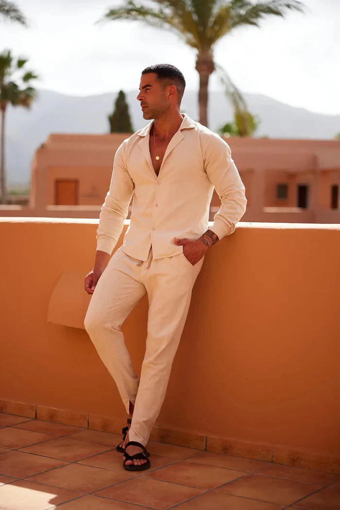 Herren Sommer Zweiteiliges Lounge Set