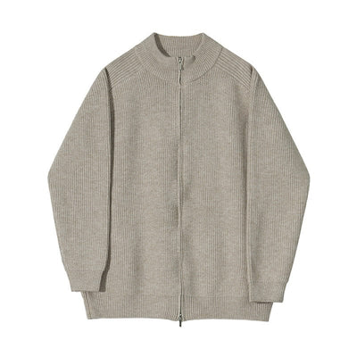 Herren Lässiger Zip Rollkragenpullover