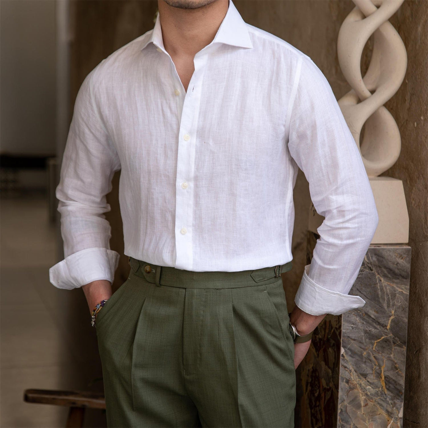  Men's linen shirt 1