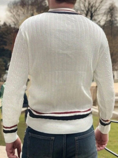 Herren Stylischer V-Ausschnitt Pullover