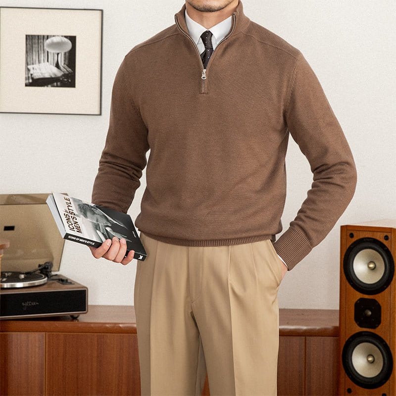 Mateo - Stylischer Wollstrickpullover Herren