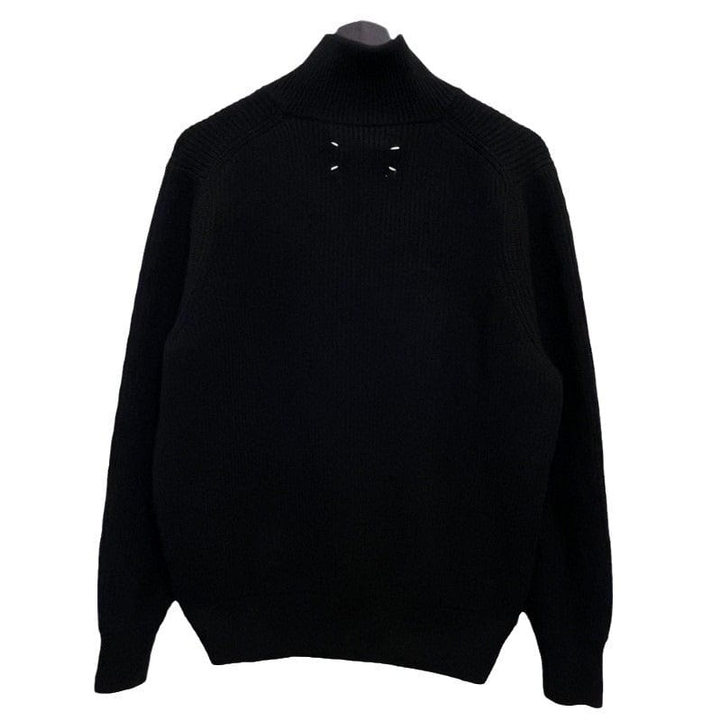 Winter Voll-Reißverschluss Strickpullover Herren