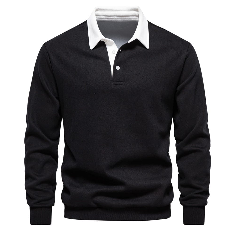 Stylisches Polo mit Kontrastkragen Herren