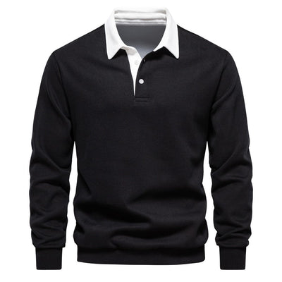 Stylisches Polo mit Kontrastkragen Herren