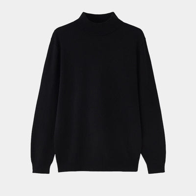 Herren Lässiger Maßgeschneiderter Rollkragenpullover