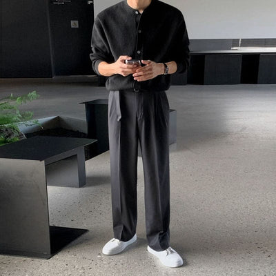 Moderner Lockerer Schnitt Cardigan Herren