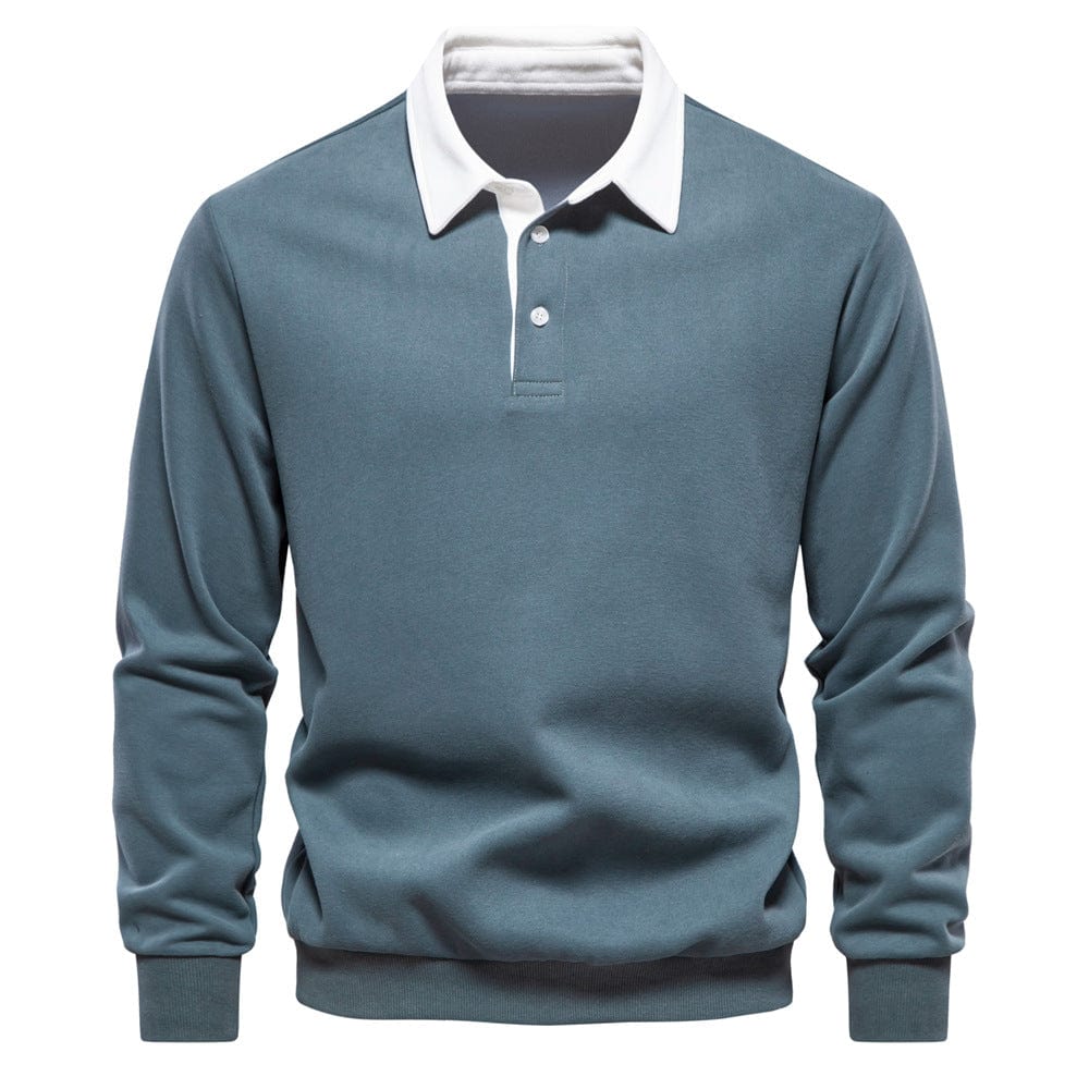 Stylisches Polo mit Kontrastkragen Herren