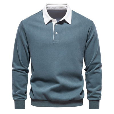 Stylisches Polo mit Kontrastkragen Herren