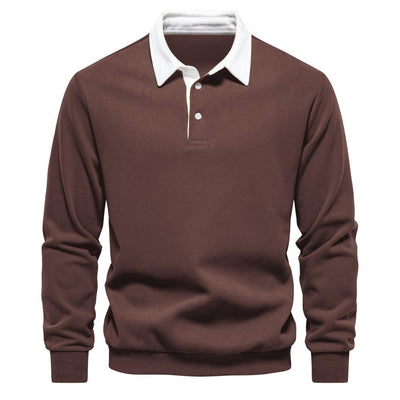 Stylisches Polo mit Kontrastkragen Herren