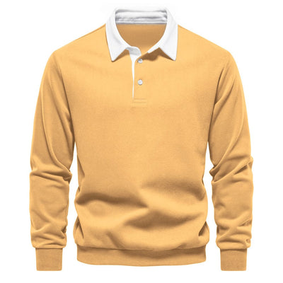 Stylisches Polo mit Kontrastkragen Herren