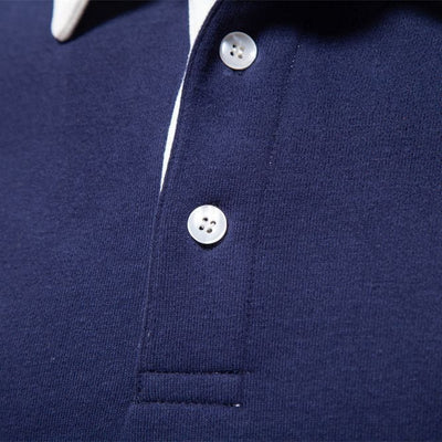 Stylisches Polo mit Kontrastkragen Herren