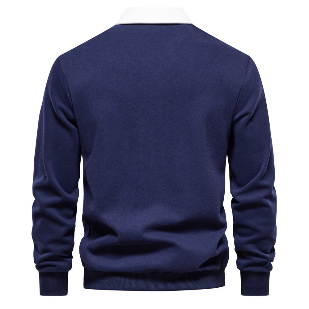 Stylisches Polo mit Kontrastkragen Herren