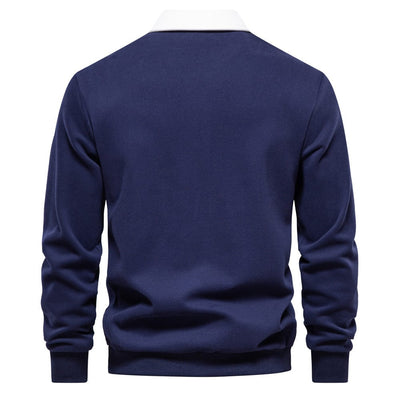 Stylisches Polo mit Kontrastkragen Herren