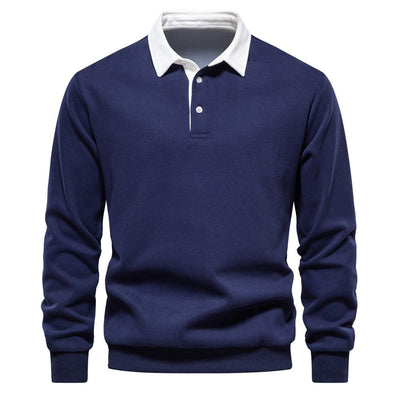 Stylisches Polo mit Kontrastkragen Herren