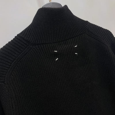 Winter Voll-Reißverschluss Strickpullover Herren