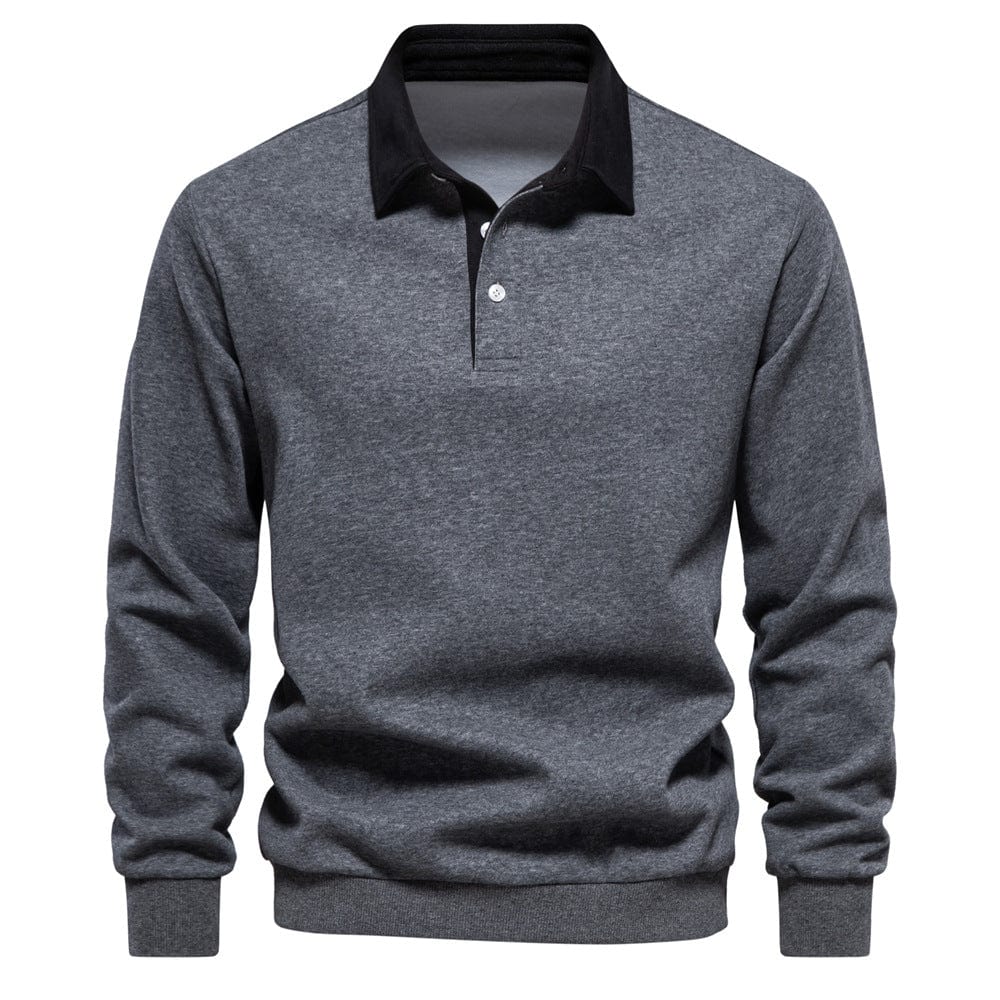 Stylisches Polo mit Kontrastkragen Herren