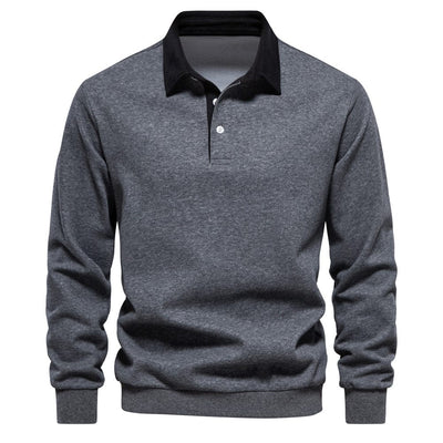 Stylisches Polo mit Kontrastkragen Herren