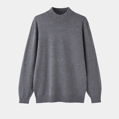 Herren Lässiger Maßgeschneiderter Rollkragenpullover