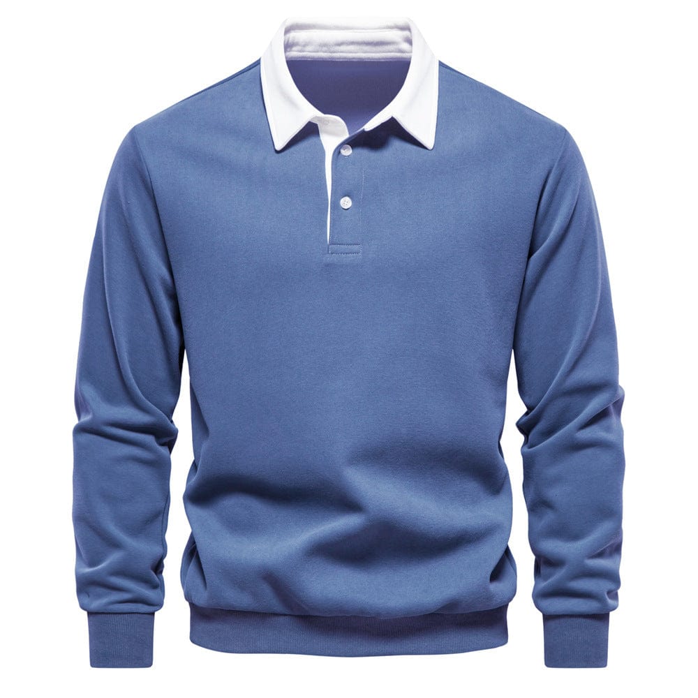 Stylisches Polo mit Kontrastkragen Herren