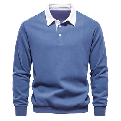 Stylisches Polo mit Kontrastkragen Herren