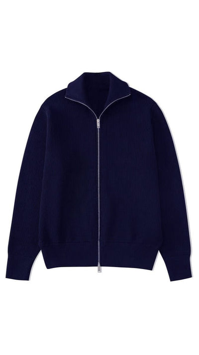 Winter Voll-Reißverschluss Strickpullover Herren