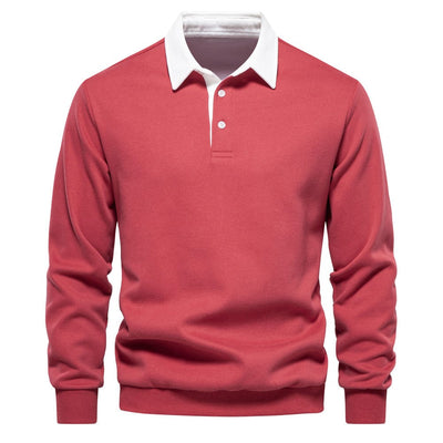 Stylisches Polo mit Kontrastkragen Herren